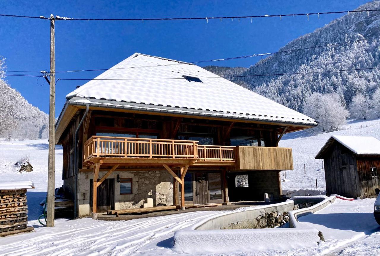 La Grange Au Ruisseau Villa Bellecombe-en-Beauges Exteriör bild